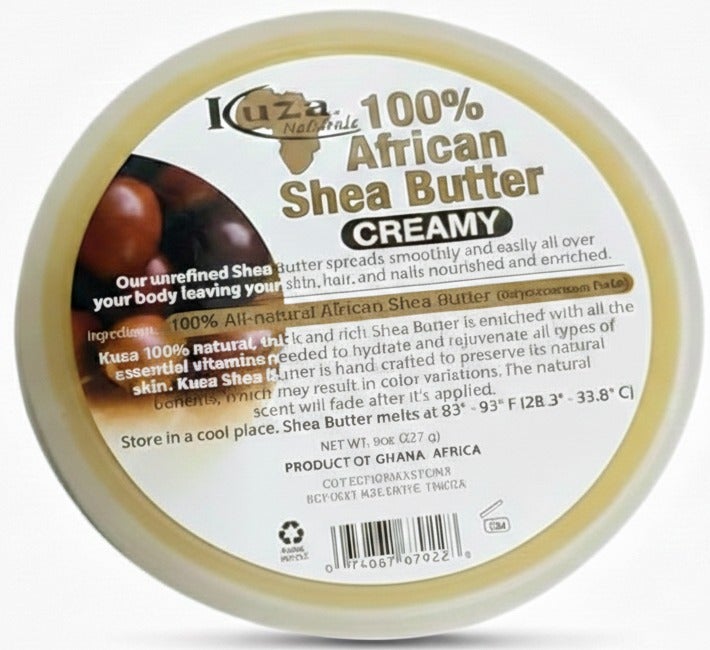 كوزا - زبدة الشيا الأفريقية الطبيعية 100%، قوام كريمي - 227 جم (8 أوقية)